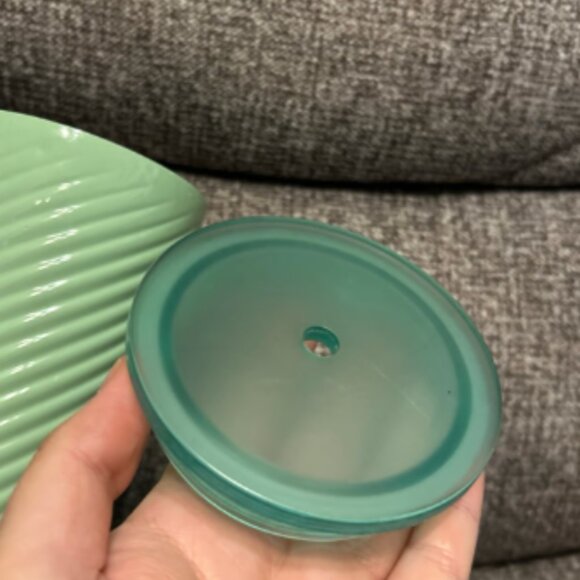 Starbucks 2023 Sage Spiral Mint Green Stainless Steel Pastel Tumbler No Straw - Picture 8 of 8